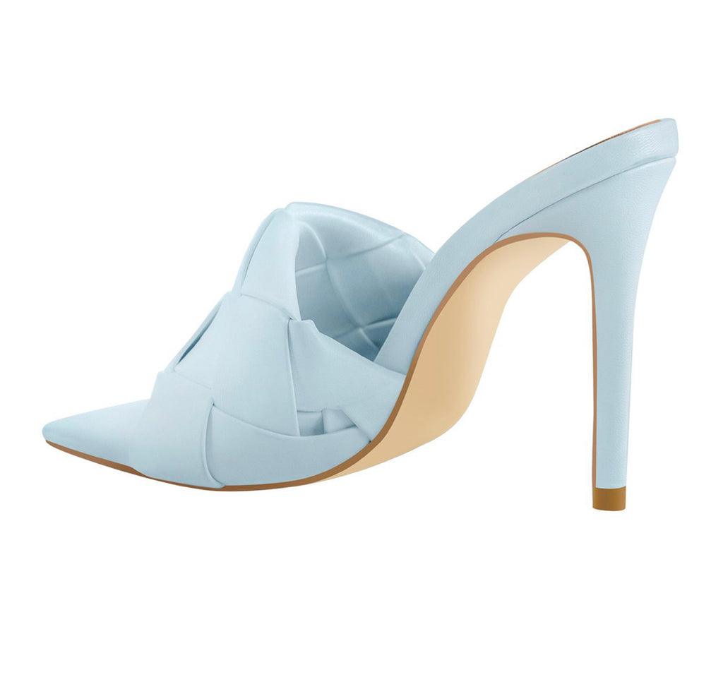 LAILA POWDER BLUE MULES PRE-ORDER